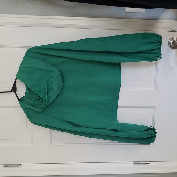 NWT Scuba Cropped Anorak Hooded Jacket Sz 10 Raceway Green - Picture 5 of 6